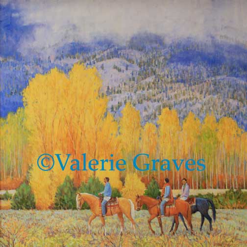 taos pueblo new mexico painting