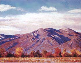 Taos Mountain, New Mexico Signed Print